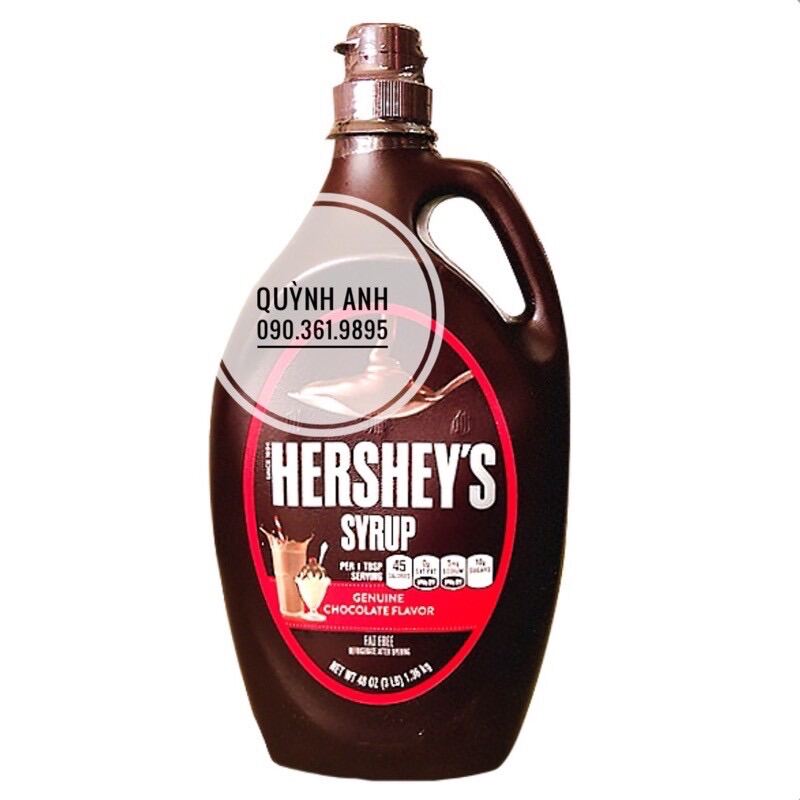 Syrup Chocolate Hershey Mỹ 1,36kg