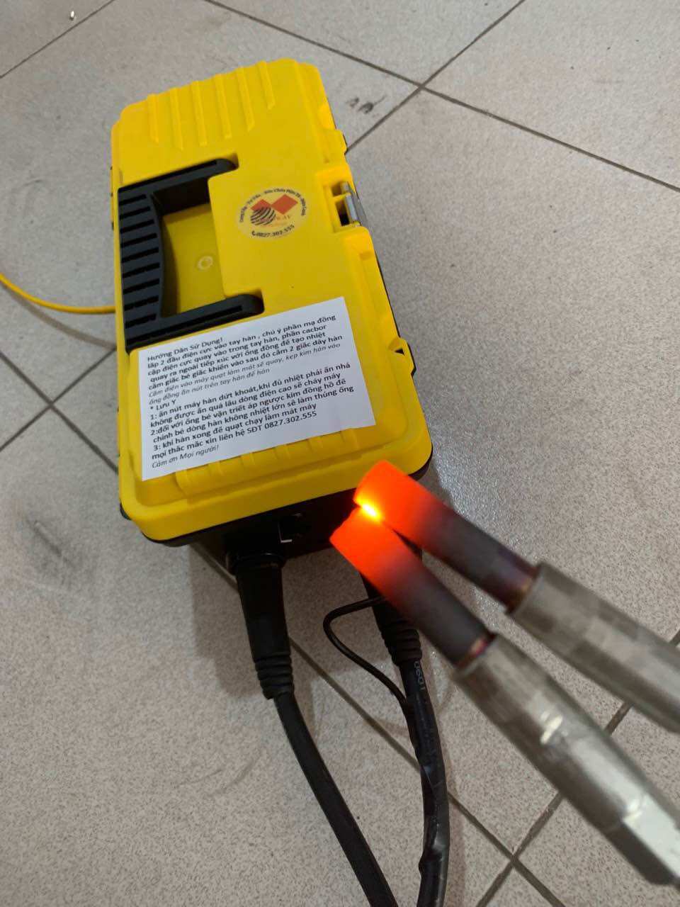 Máy hàn ống đồng lv01 full bộ