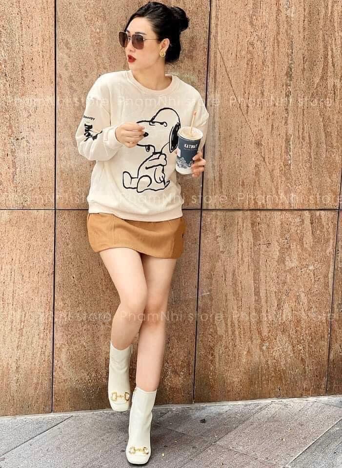 Áo nỉ bông cún snoopy