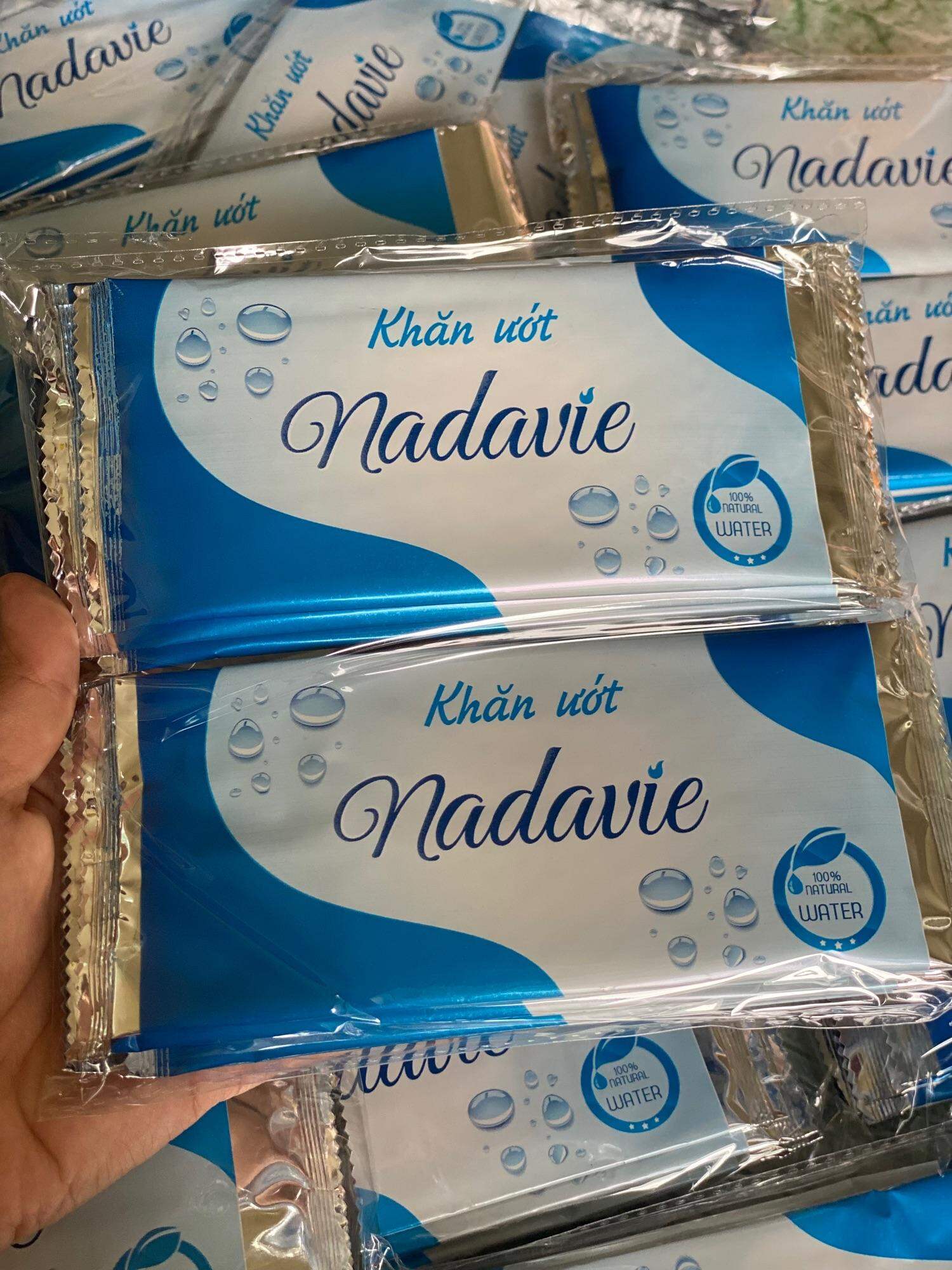 COMBO 10 BỊCH-100 CÁI KHĂN LẠNH BÀN TIỆC LOẠI DÀY CHẤM BI