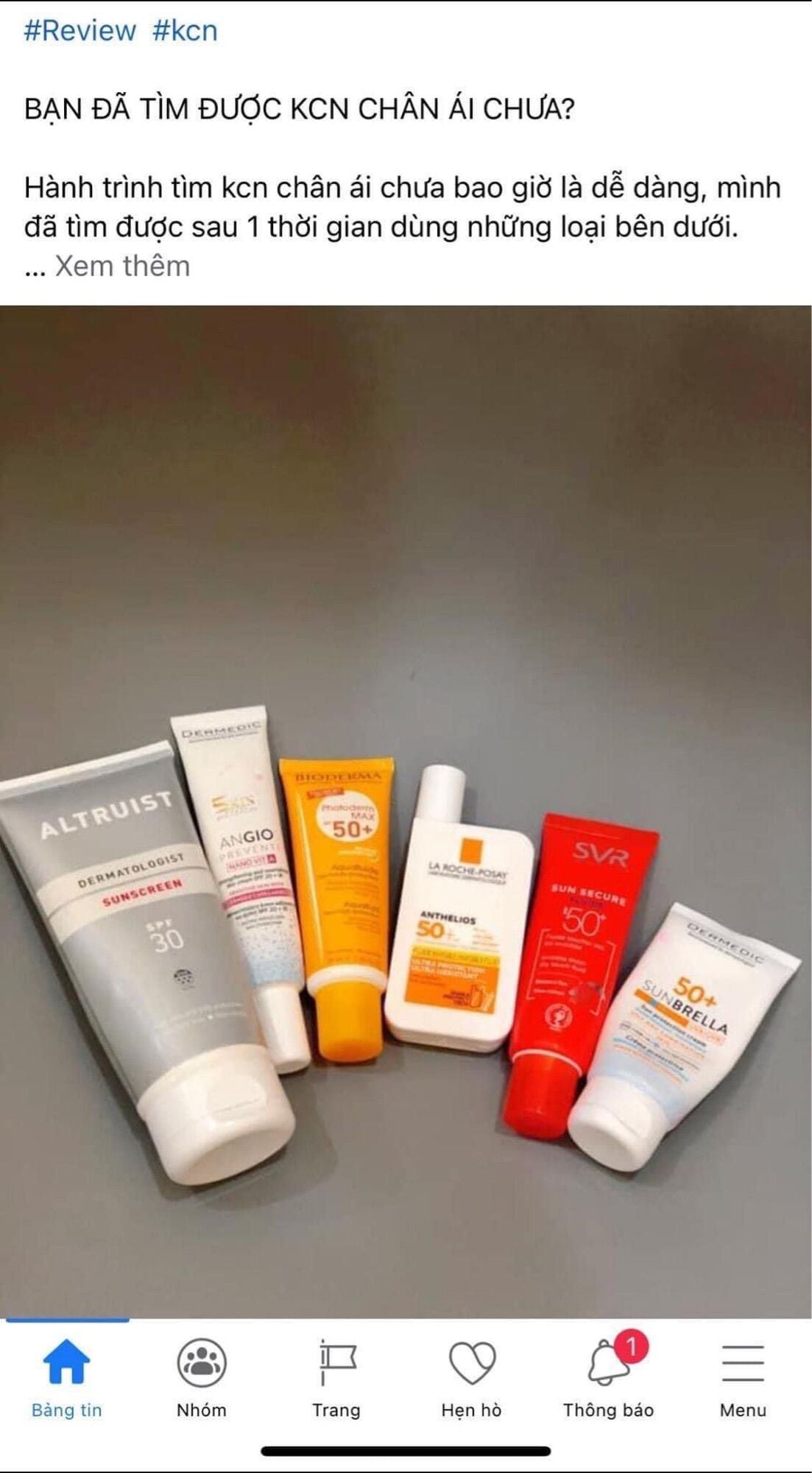 [ Bill BaLan - Auth 100%] Kem Chống Nắng Phổ Rộng Dermedic 50ML