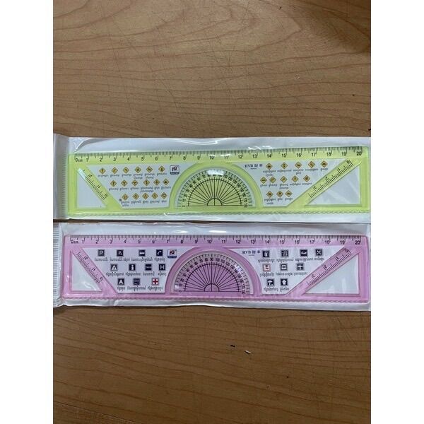 Thước kẻ nhựa cứng 20cm
