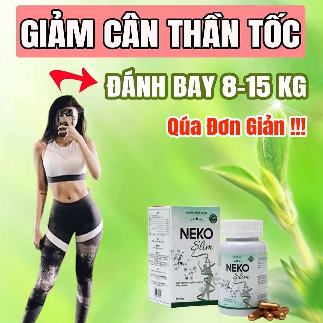 NEKO SLIM Giảm Cân Siêu Tốc Đánh Bay Mỡ Thừa Hiệu quả (Hộp 60viên)
