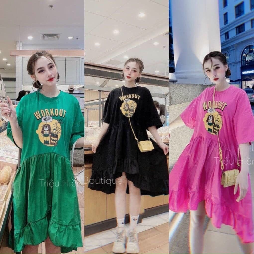 Đầm baby doll hoạt hình baby xinh