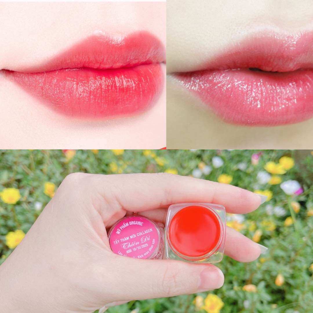 Tẩy thâm môi Collagen Thiên Di khử thâm môi- Dưỡng môi làm hồng môi - Giúp môi hồng tự nhiên k cần phun xăm
