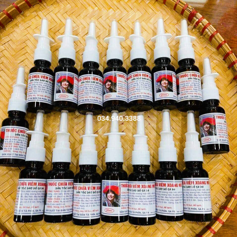 Xịt xoang mũi thảo dược người dao đỏ Sapa Tây Bắc