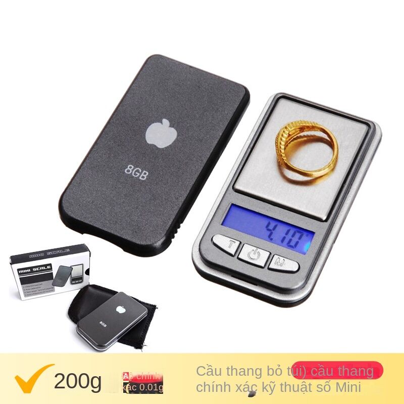 Mini Electronic 200g X 0.01g Digital Scale Ultra Precision Gram Grain Pocket Scale Portable Jewelry Weight Balance