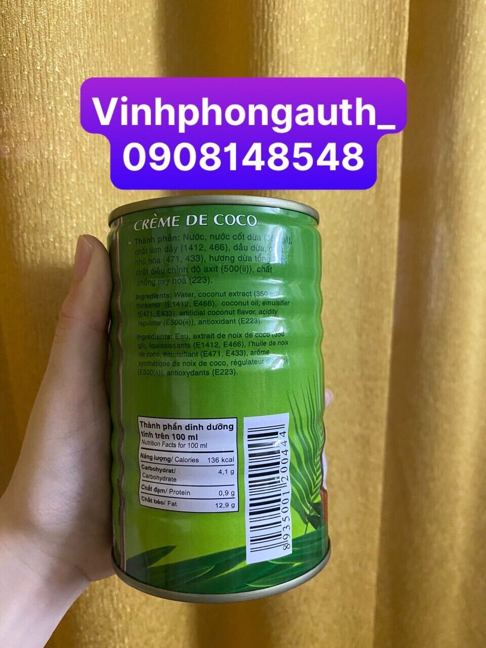 Nước cốt dừa Wonderfarm 400ml