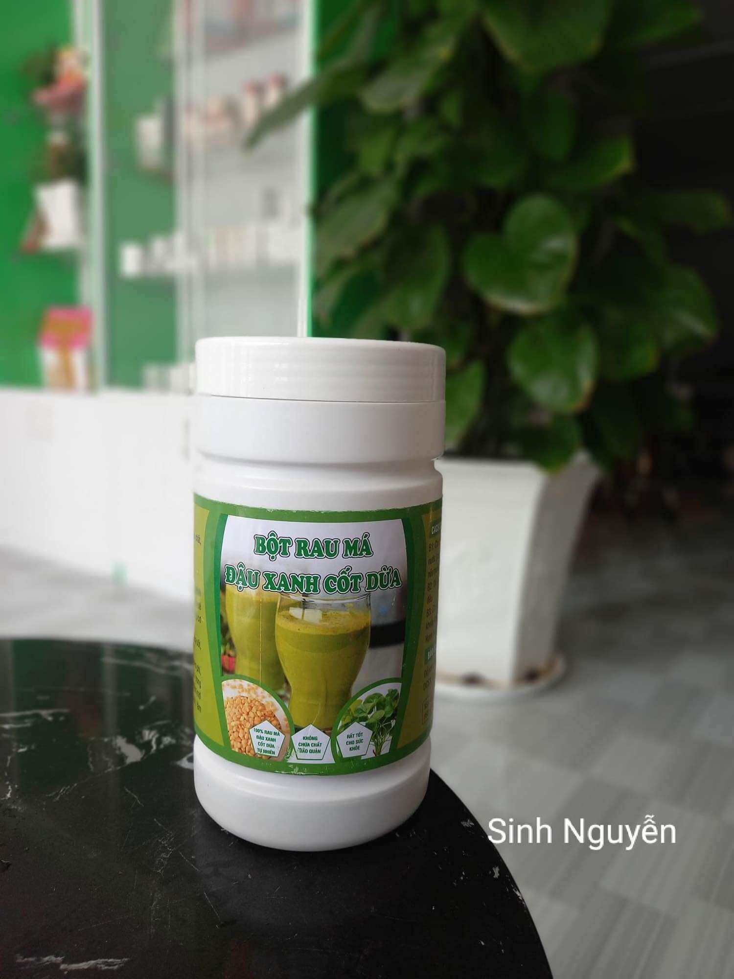 Bột Đậu Xanh Rau Má Cốt Dừa hộp 500gr