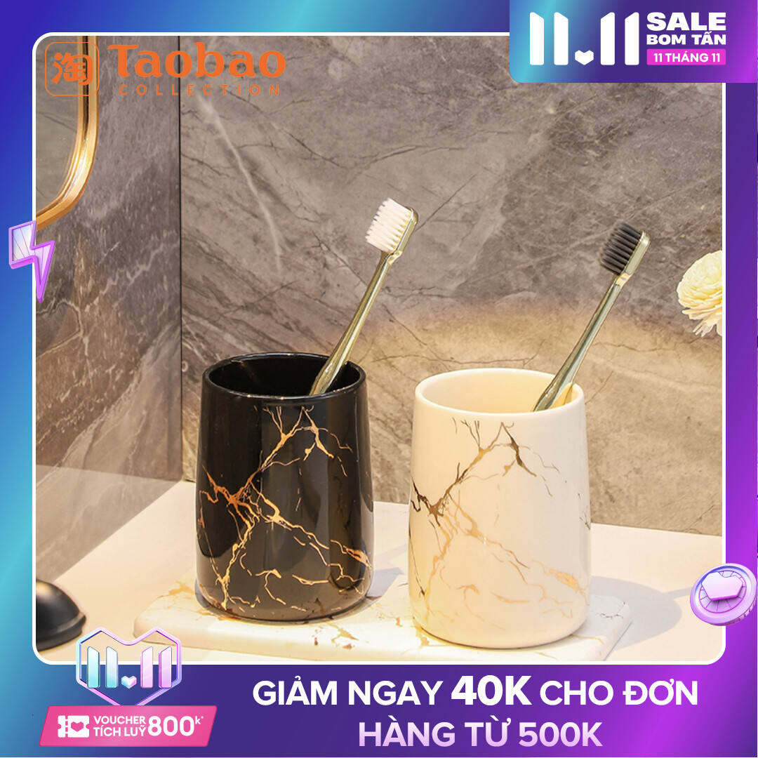 Cốc Súc Miệng Cốc Đánh Răng Điện Cặp Đôi Cốc Đánh Răng Gia Dụng Nổi Tiếng Trên Mạng Gốm Sứ Cao Cấp Sang Trọng Nhẹ Nhàng Cốc Súc Miệng Cốc Đánh Răng Cảm Giác Cao Cấp