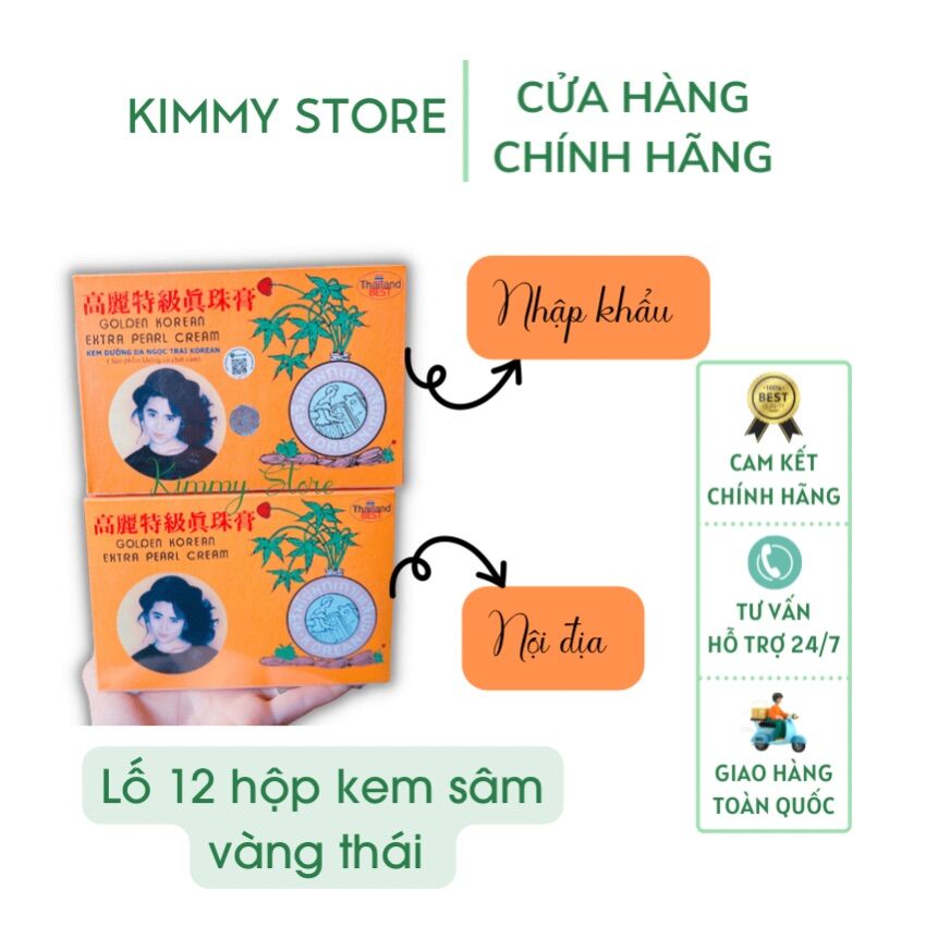 Kem sâm vàng korean pearl cream chuẩn xịn