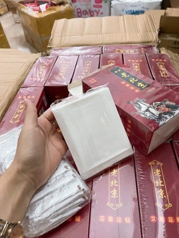 Hộp 50 miếng dán thải độc chân Bắc Kinh