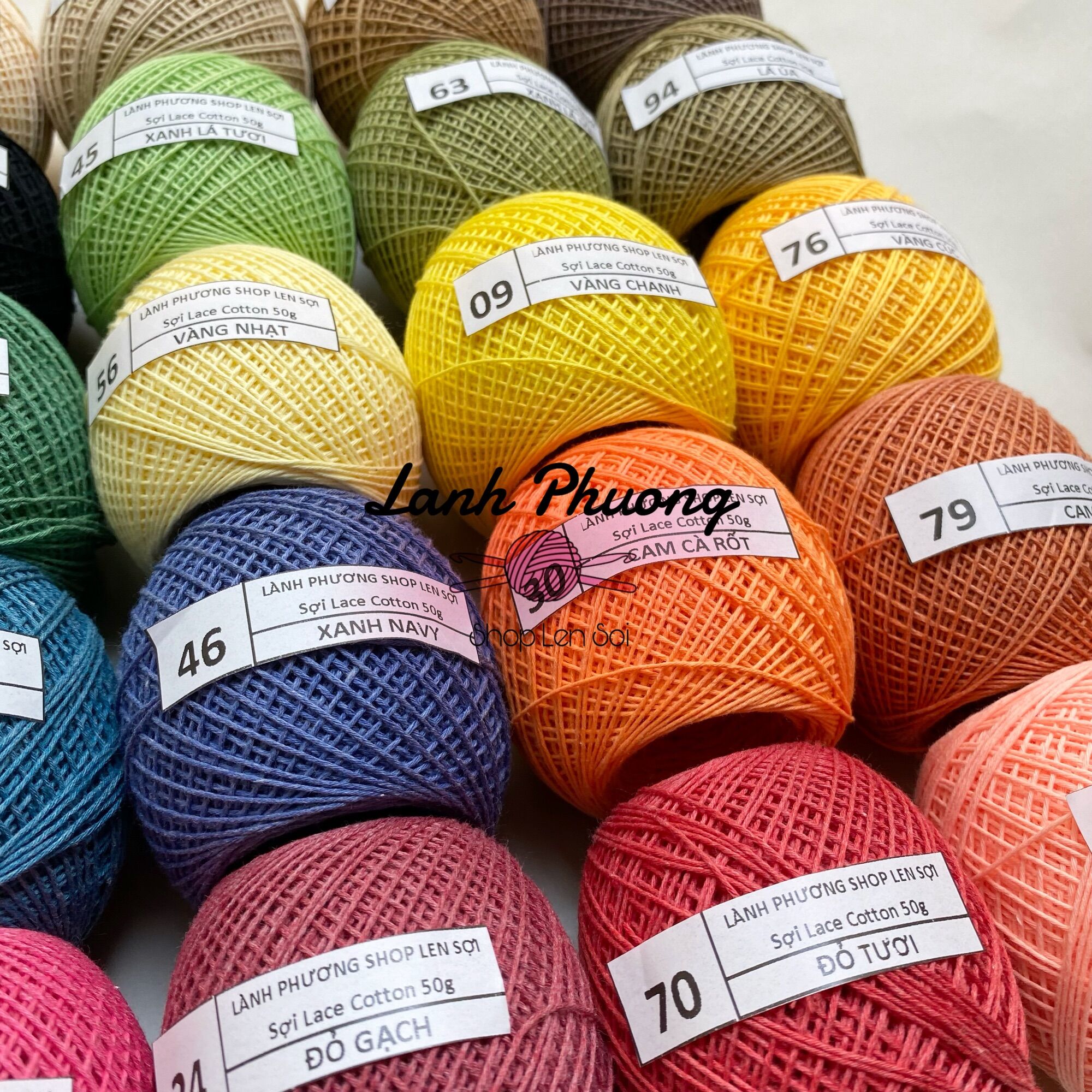 Sợi Lace Cotton 0.8mm Đan Móc Mùa Hè