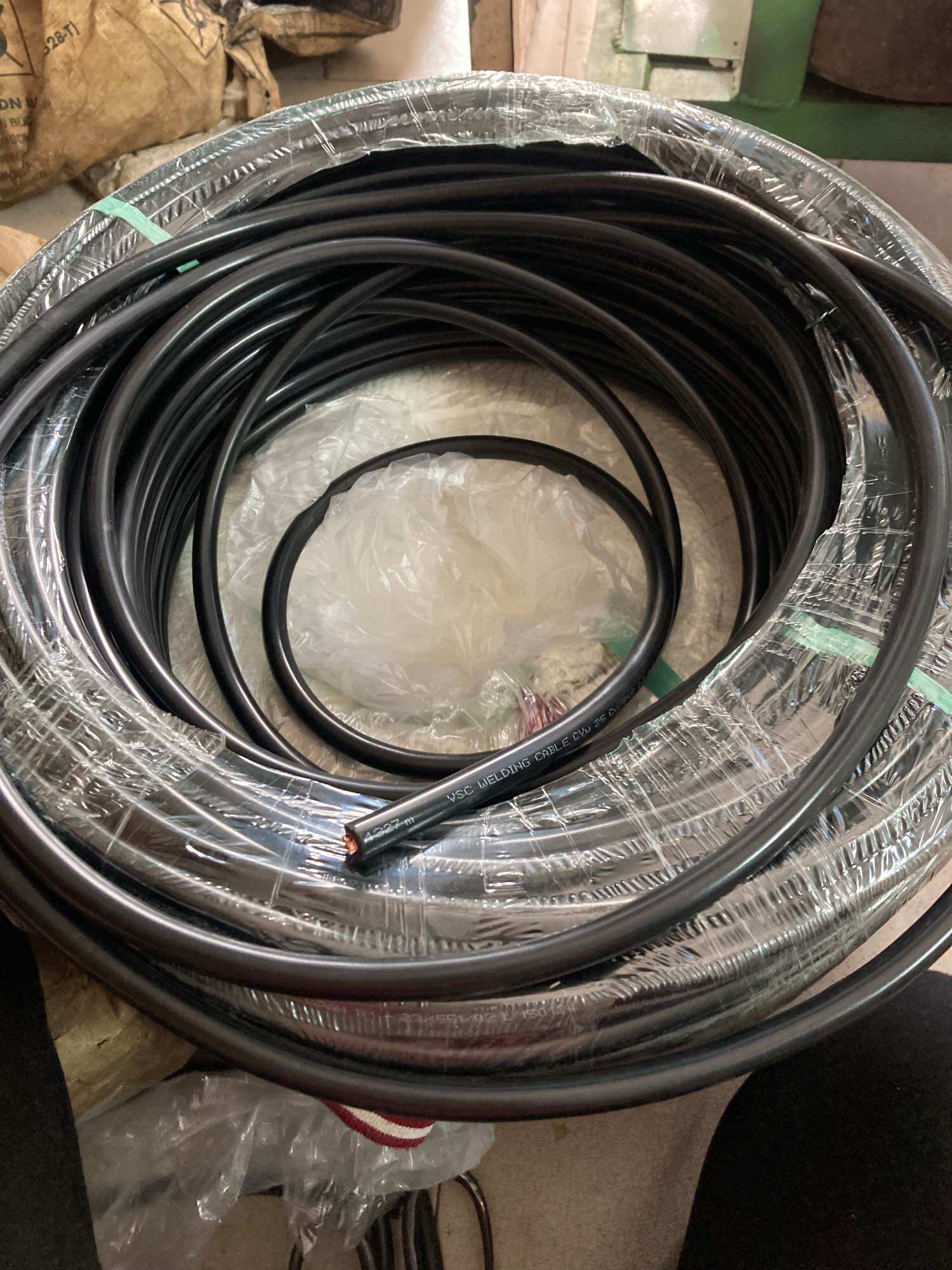 ( 5m) Dây Cáp Hàn 16mm,25mm lõi đồng 100%