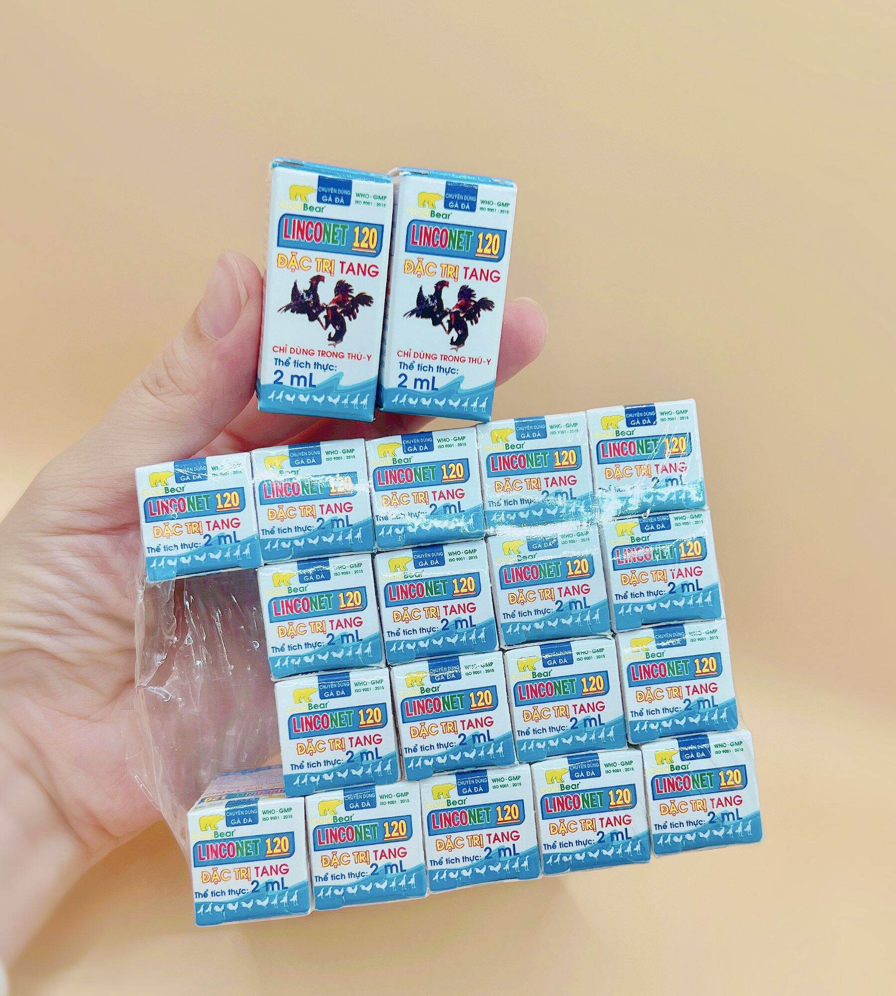 LINCONET 120 lọ 2ml tiêm cho gà bị Tang.