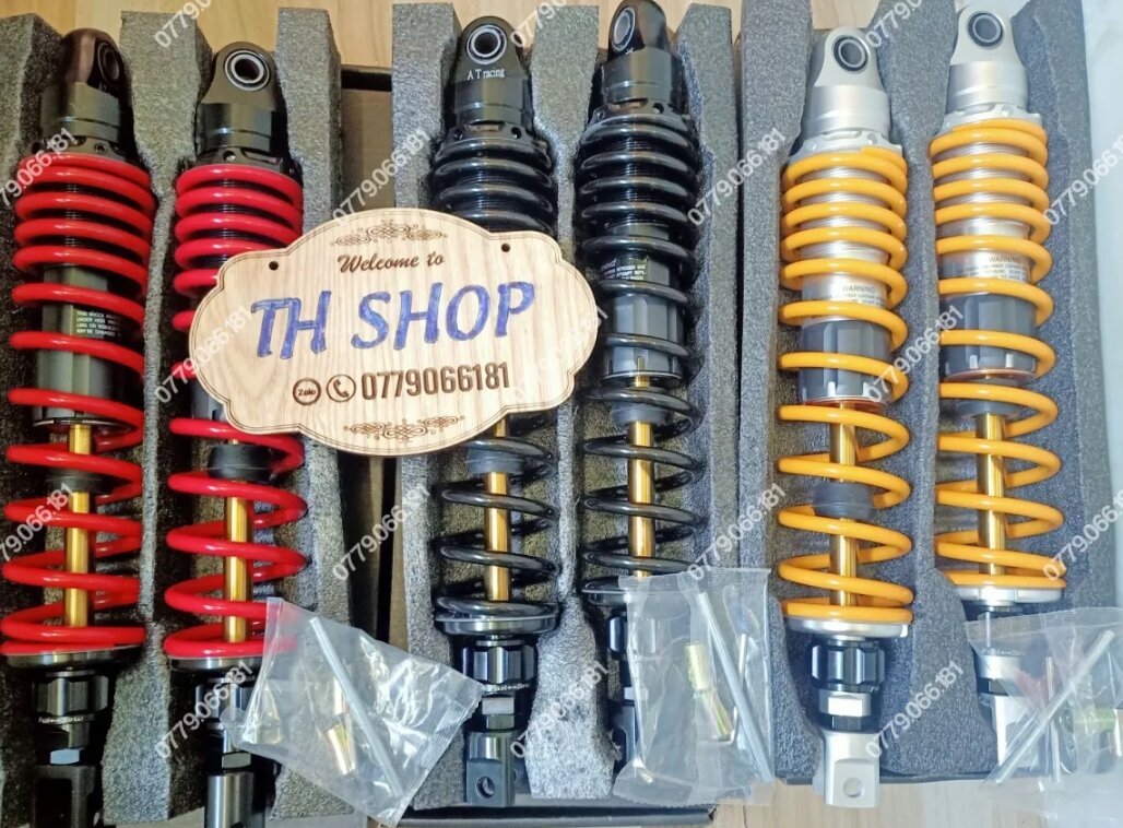 Cặp phuộc sau AT Racing gắn Airblade Novo NVX SH có 3 màu y như hình gắn vừa như zin không chế sản phẩm mới chất lượng tốt