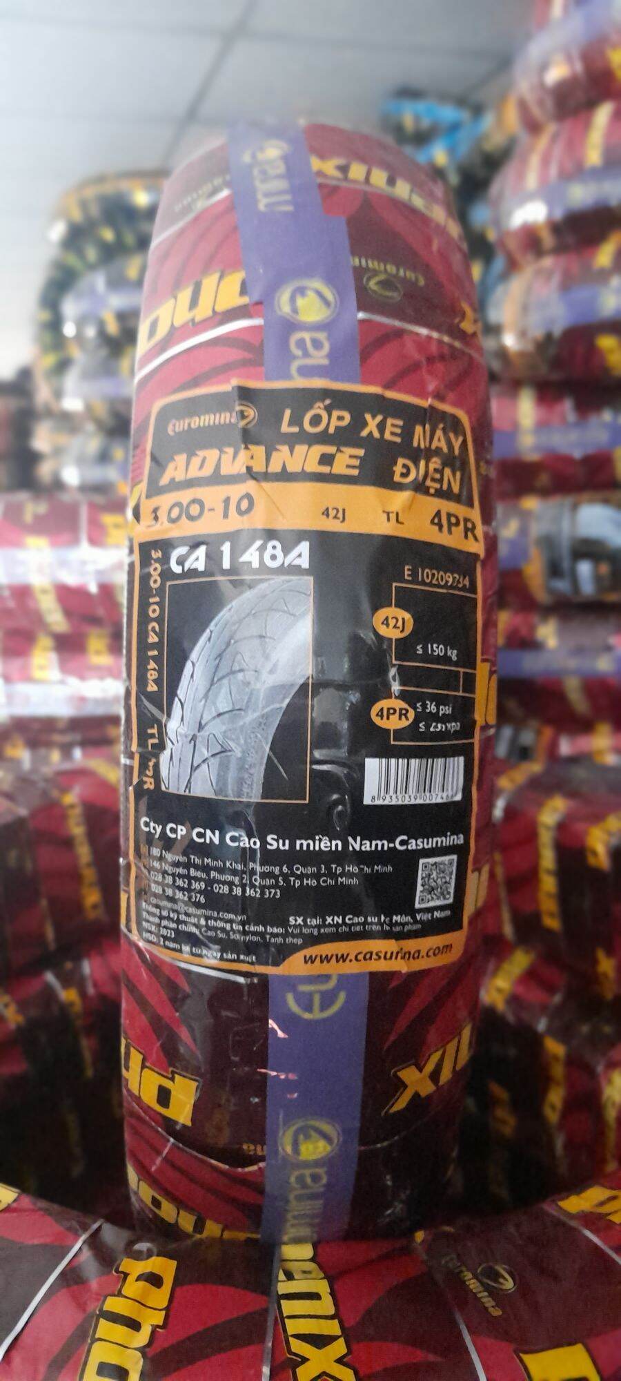 Vỏ Lốp 90/90-10 (3.00-10) Không Ruột