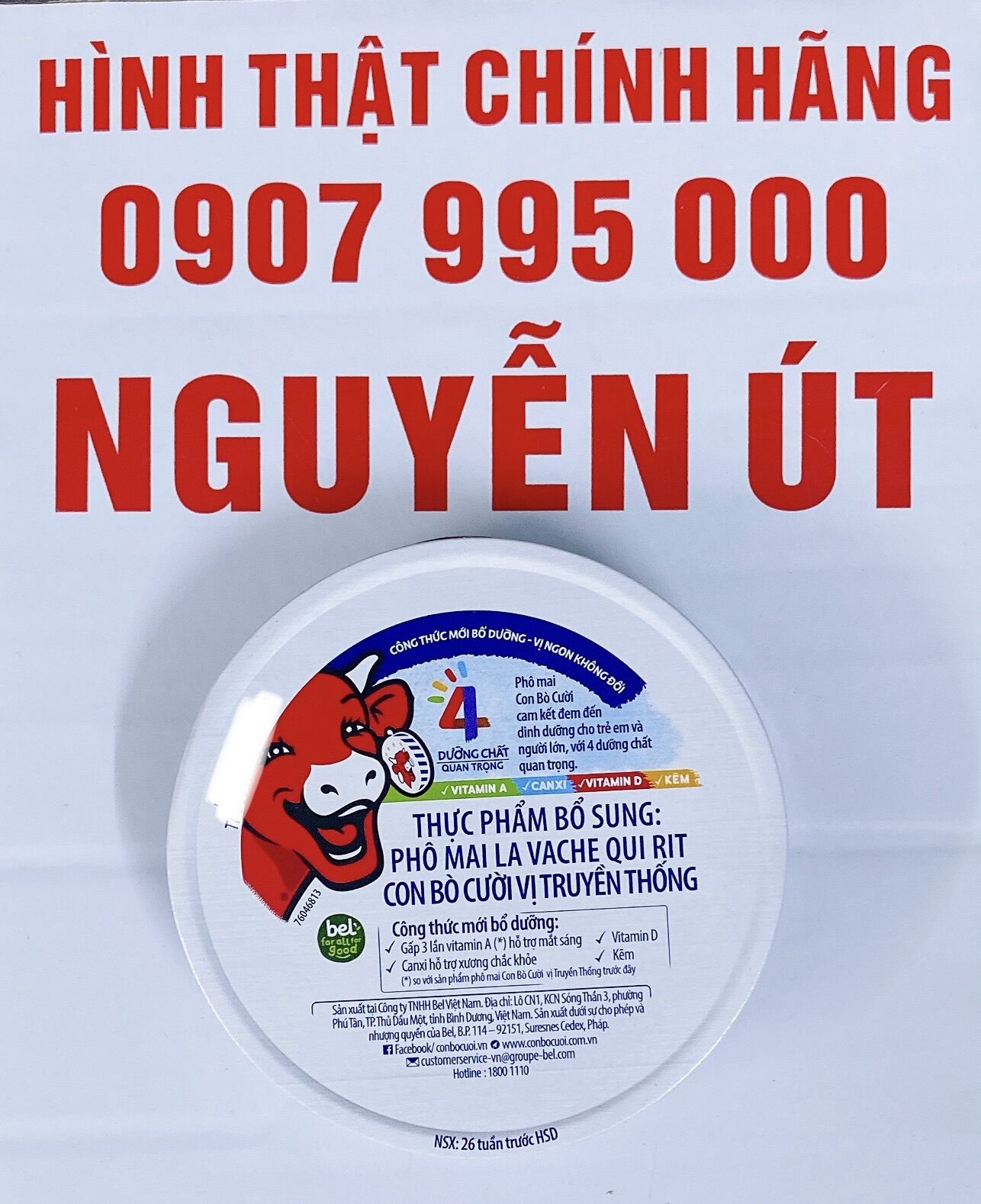 [HCM]phô mai con bò cười 8 miếng 112g