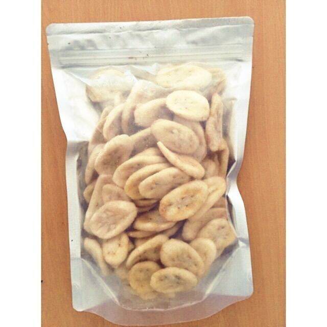 250gr Chuối sấy giòn loại A xuất khẩu (túi zip bạc 250gr) 100% thành phần tự nhiên không đường giòn ngọt