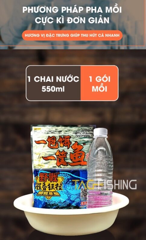 MỒI CÂU CÁ DIẾC CHÉP LÃO QUỶ XANH VỊ TANH