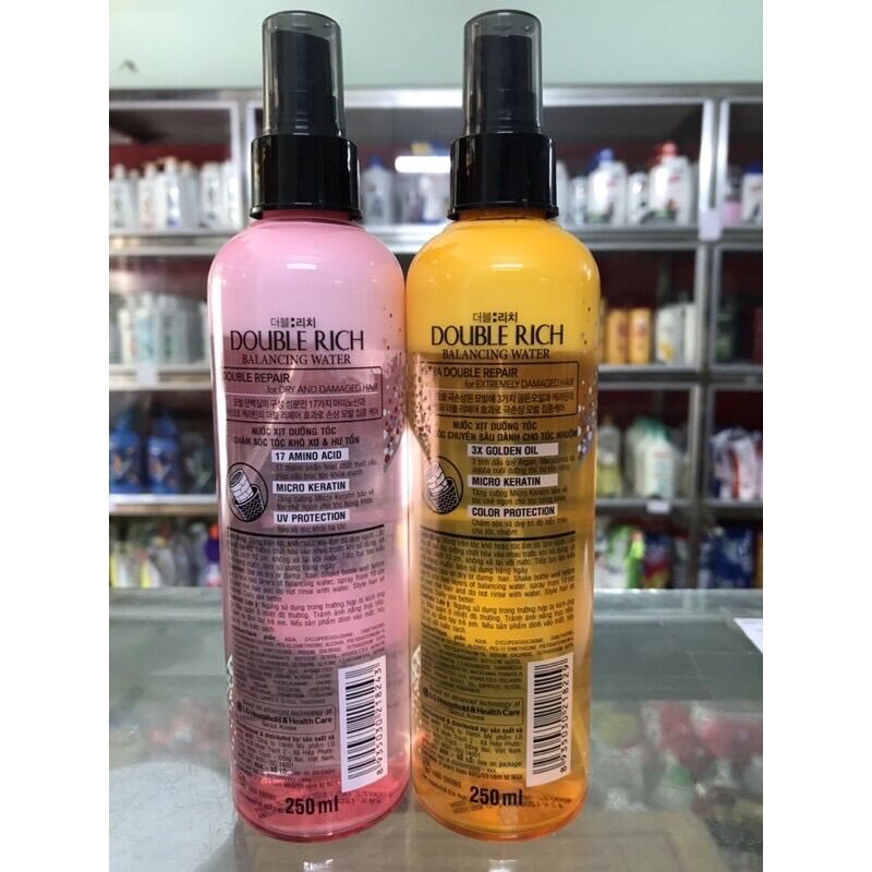 NƯỚC XỊT DƯỠNG TÓC DOUBLE RICH 250ml