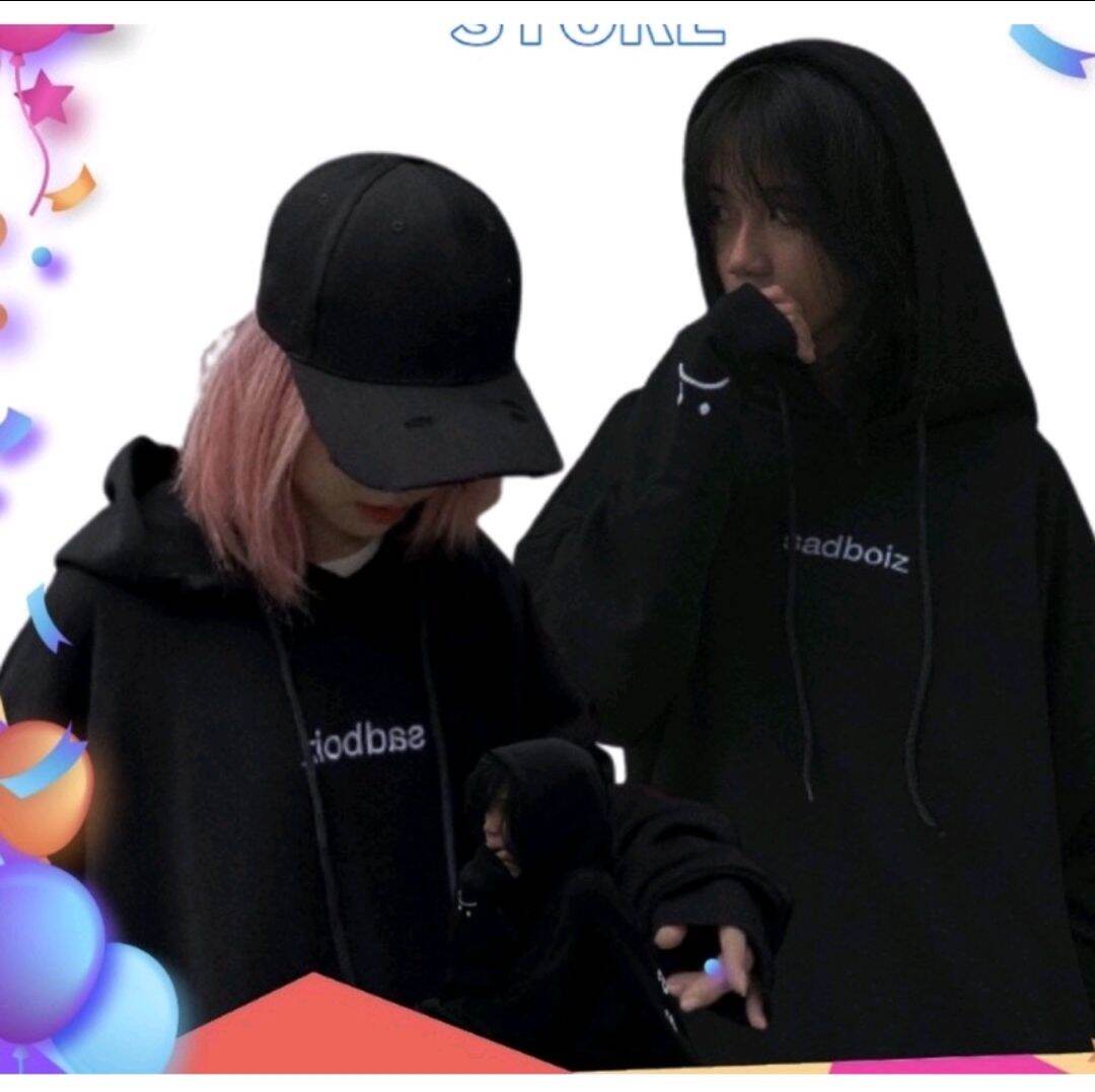 Áo hoodie Sadboiz in 2 mặt chất nỉ cotton siêu hót