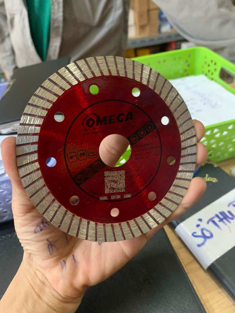 Lưỡi cắt gạch, lưỡi cắt đa năng Omega đỏ