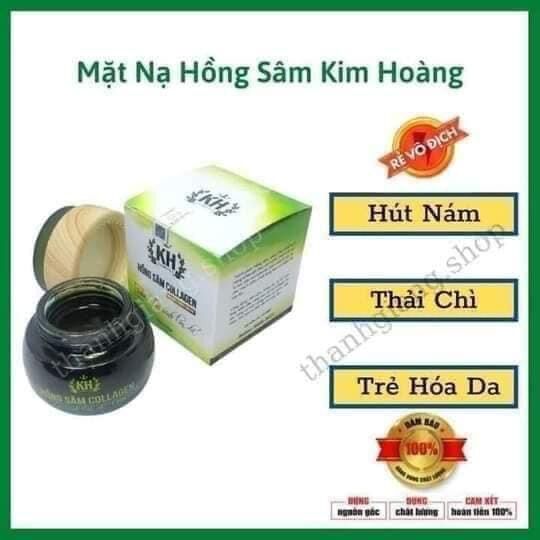 Mặt nạ Hồng sâm xanh kim hoàng tặng serum