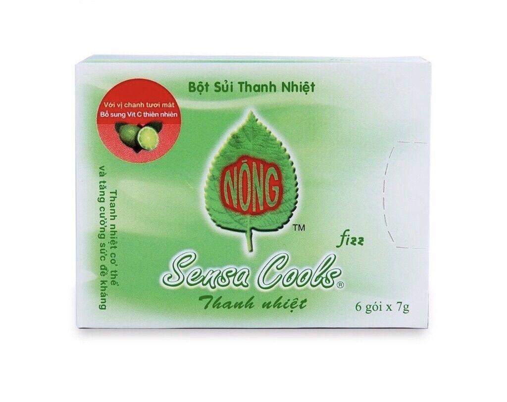 Bột sủi thanh nhiệt Sensacool hộp 6 gói