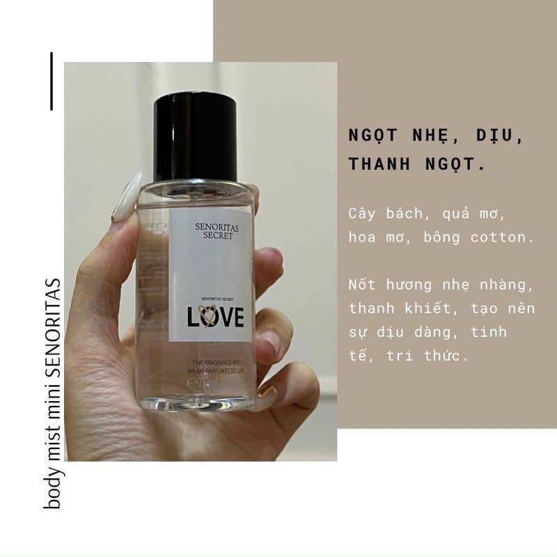 Xịt Thơm hương nước hoa siu thơm Love - 75ML