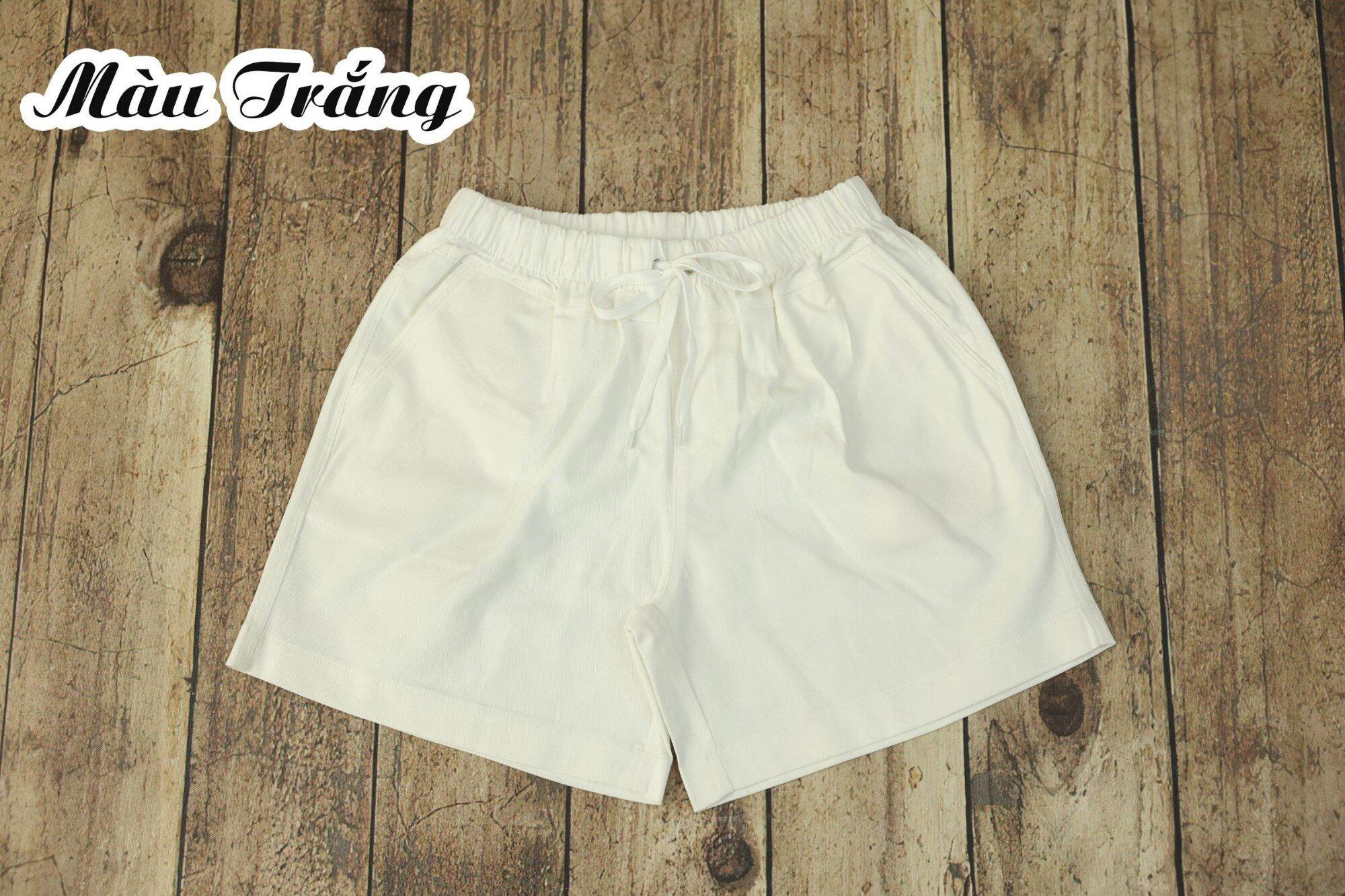 QUẦN SHORT NỮ KAKI LƯNG THUN