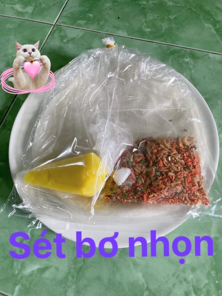 Combo bánh tráng phơi sương , bơ, hành phi