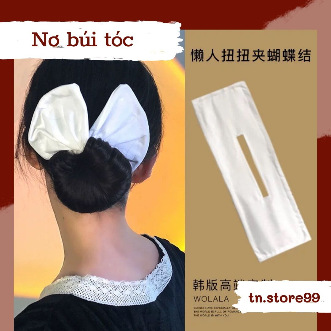 NƠ VẢI BÚI TÓC QUẤN KẼM