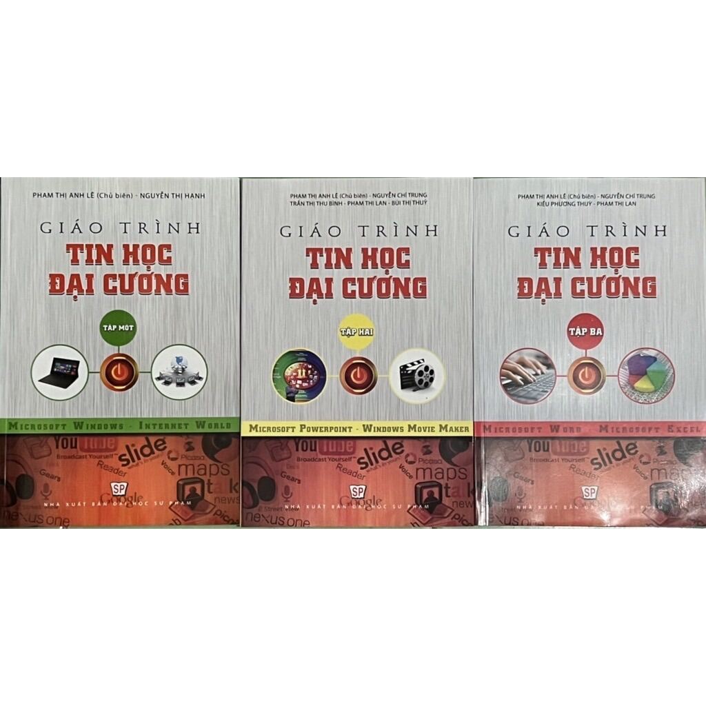 Sách - (Combo 3 tập) Giáo Trình Tin Học Đại Cương