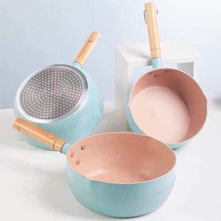 Chảo chống dính 18cm đủ màu dùng mọi loại bếp