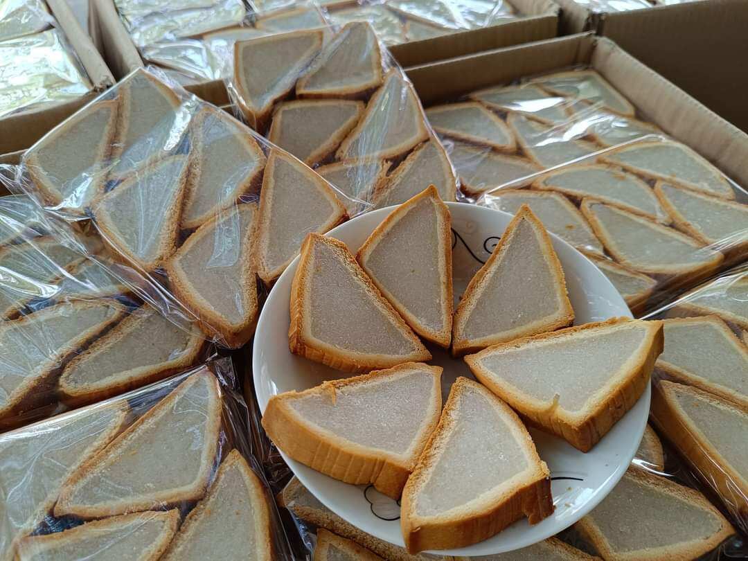 Bánh xà lam dừa tuổi thơ bịch 6 miếng ( Ăn vặt thuần chay)