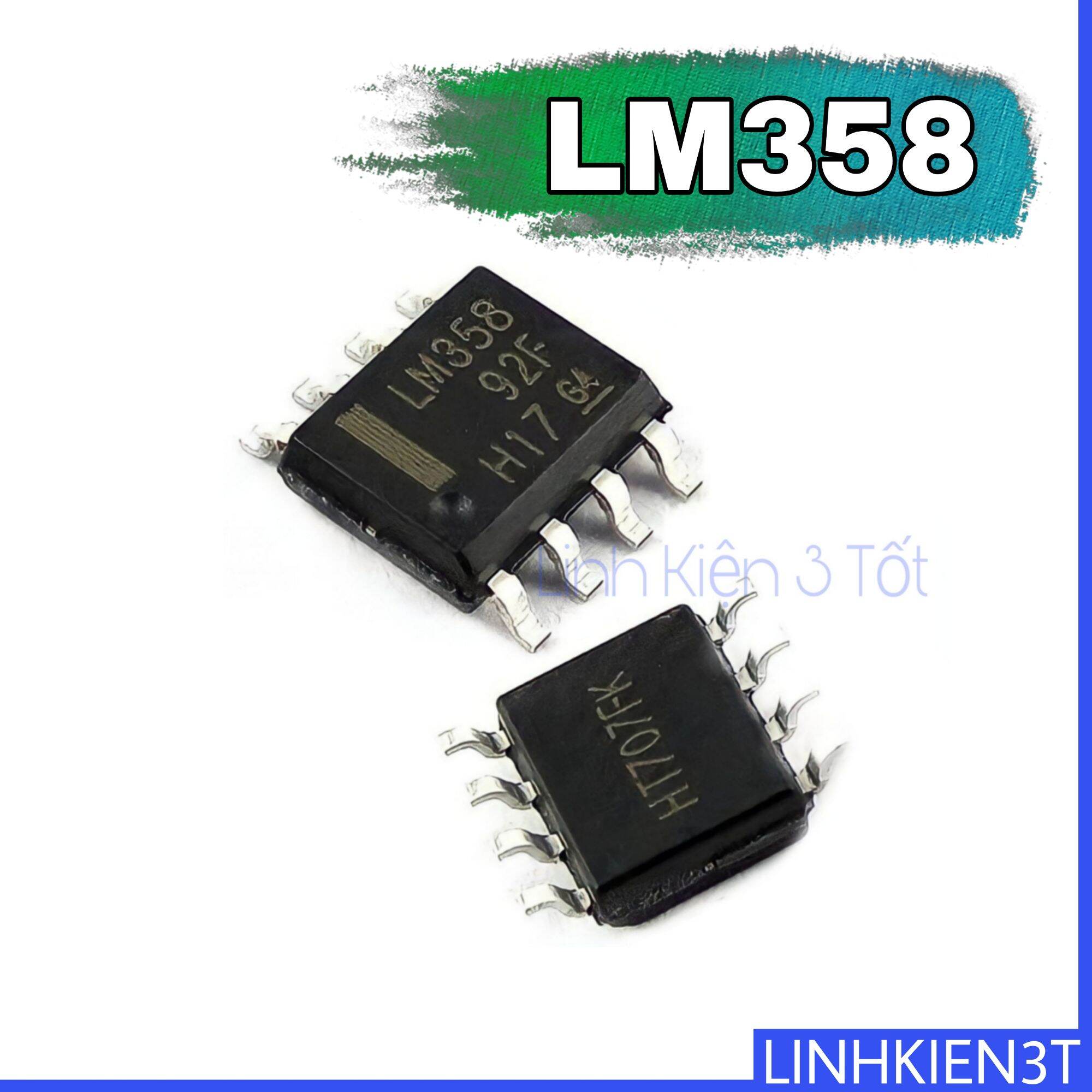 IC khuếch đại thuật toán LM358 8 chân dán loại tốt