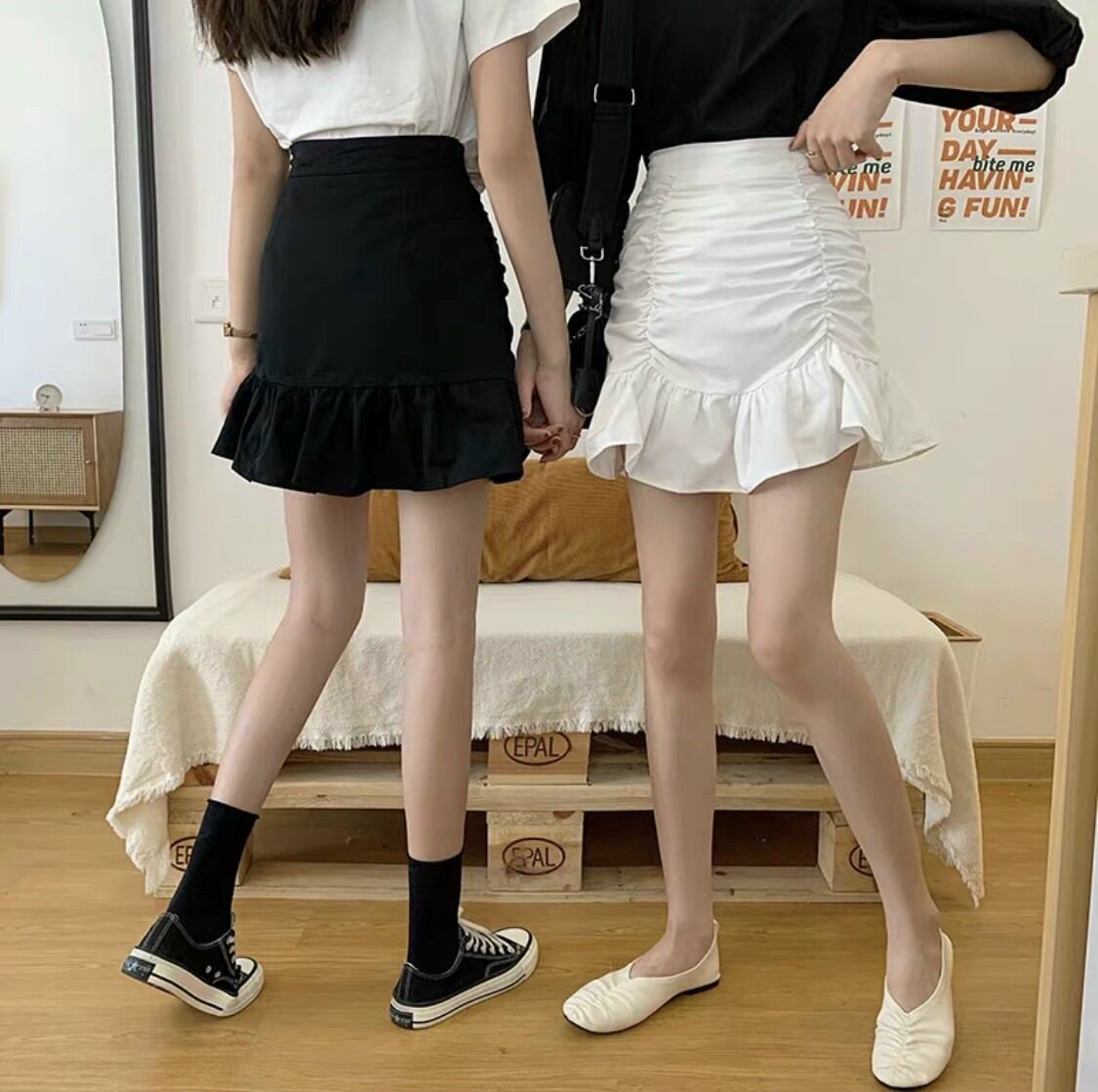 CHÂN VÁY NHÚNG ĐUÔI CÁ LẠ