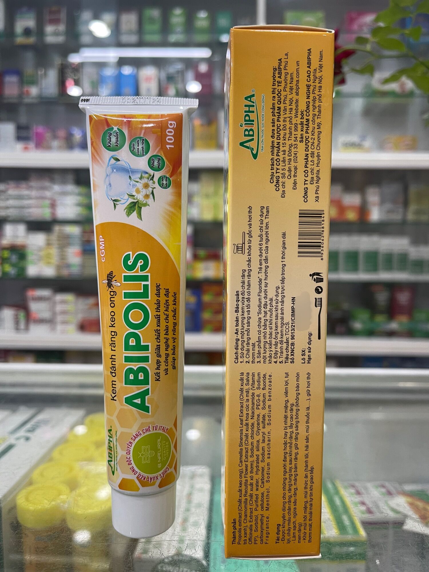 Kem đánh răng keo ong Abipolis - 100gram
