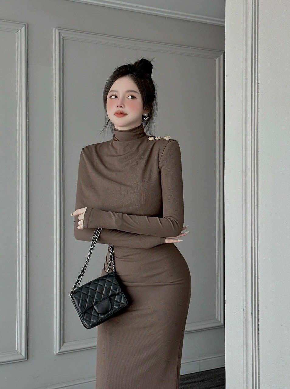Đầm body mặt 2 kiểu