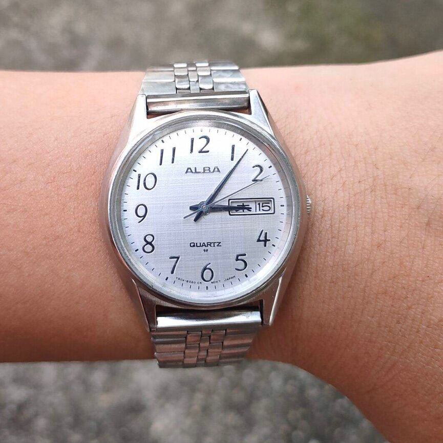 Đồng hồ nam Alba Seiko nhật bản, mặt tia cực đẹp, size 38mm, dây khóa thép không rỉ zin, độ mới cao 95% thumbnail