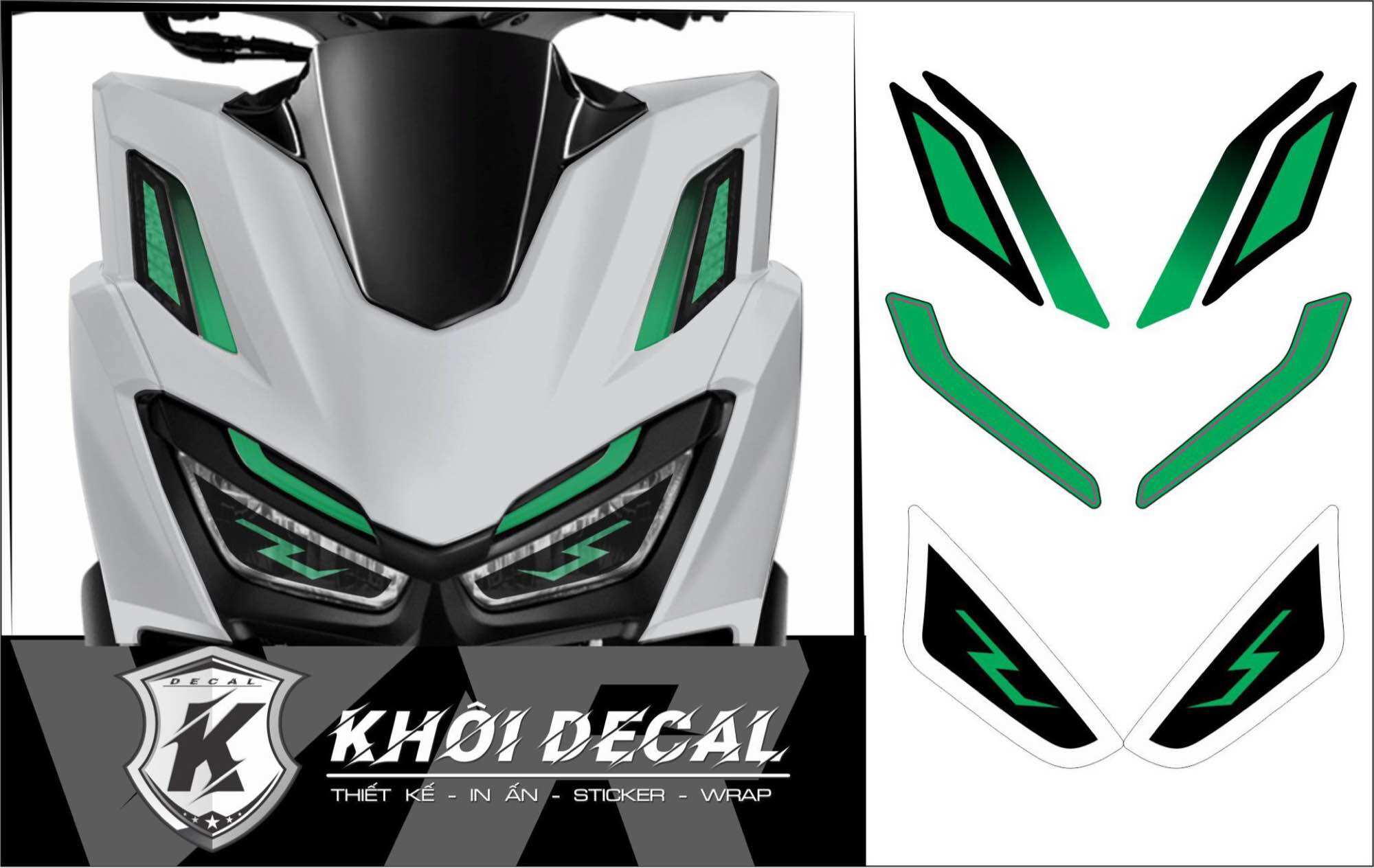 Decal dán đèn Demi Vario 160