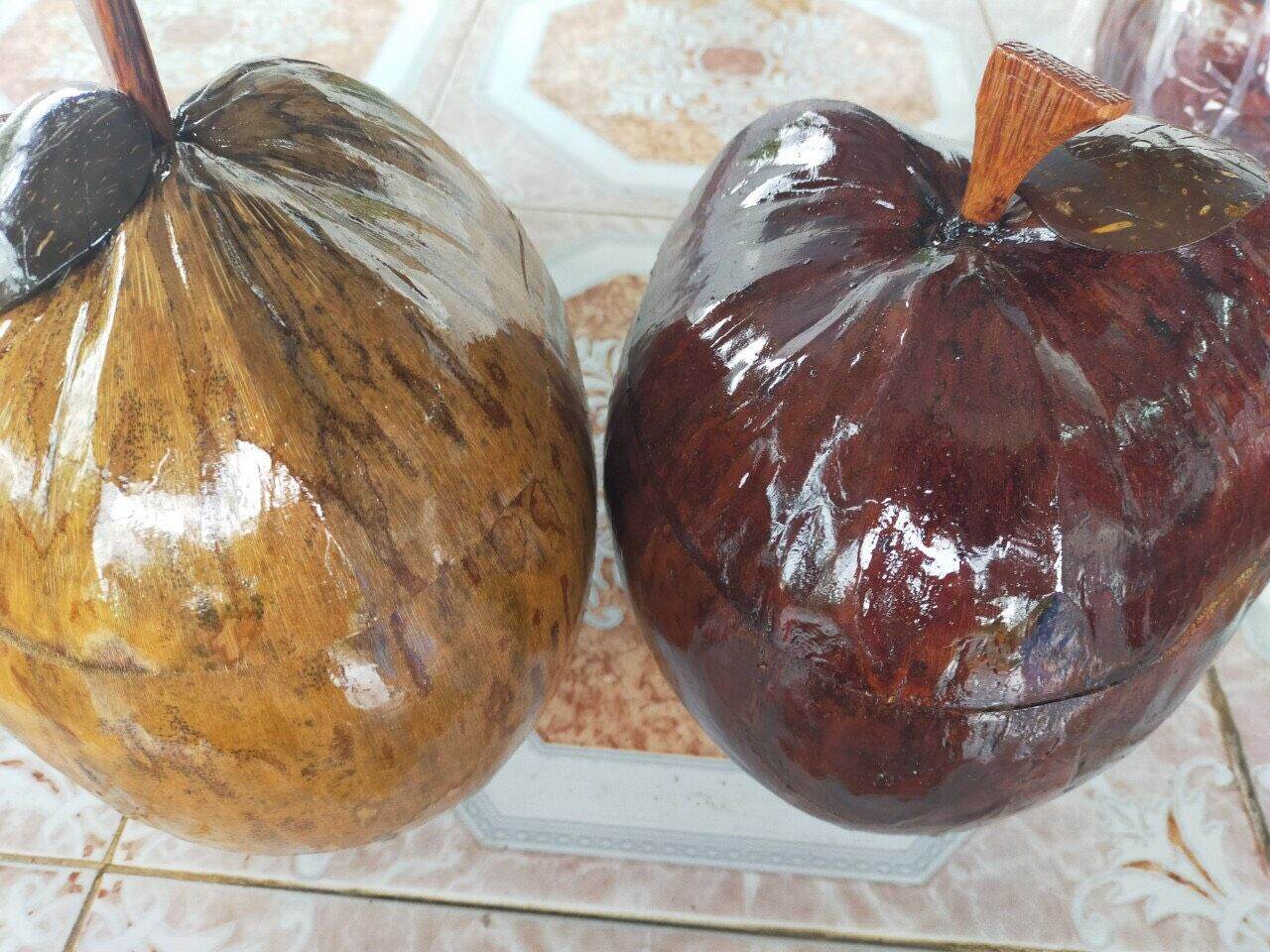 Bình ủ ấm trà trái dừa 1,2l không đế