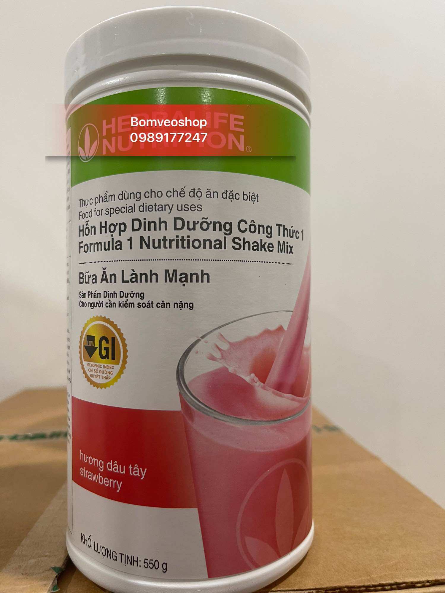 Bomveoshop ) Bữa ăn lành mạnh dinh dưỡng Vị Dâu Tây
