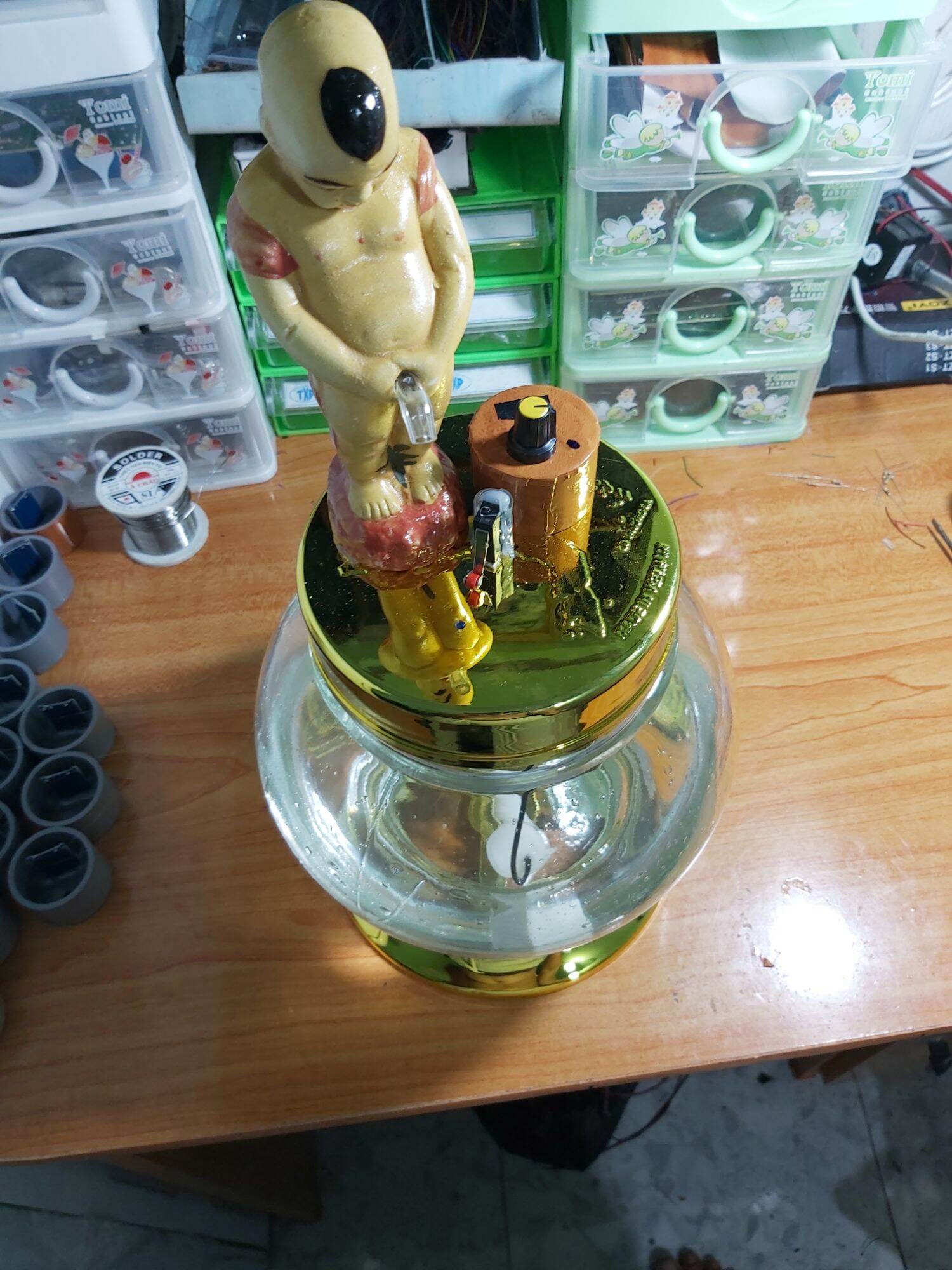 Bình đựng ruou chú tiểu thủy tinh 2.7l