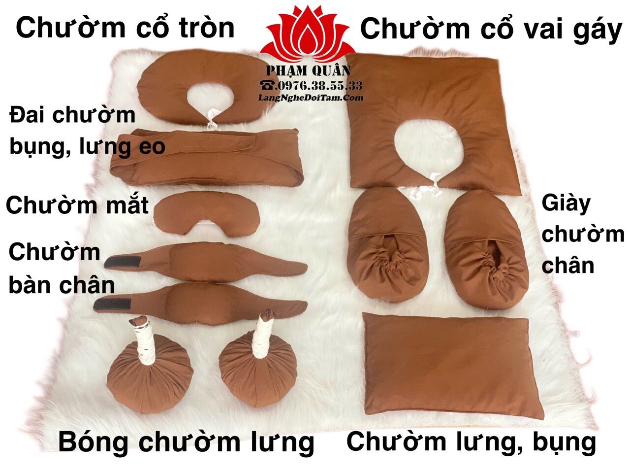 Giầy chườm thảo dược Phạm Quân, bộ chườm thảo dược