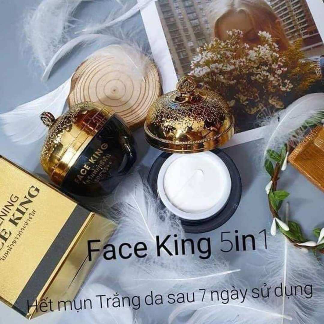 Cobom 2 hộp kem face king 5in1 dưỡng trắng da hết mụn, thâm, nám.....