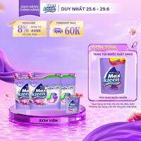 Combo 3 Túi Viên Giặt Xả MaxKleen  Hương Nước Hoa Huyền Diệu (Túi 34+4 Viên)