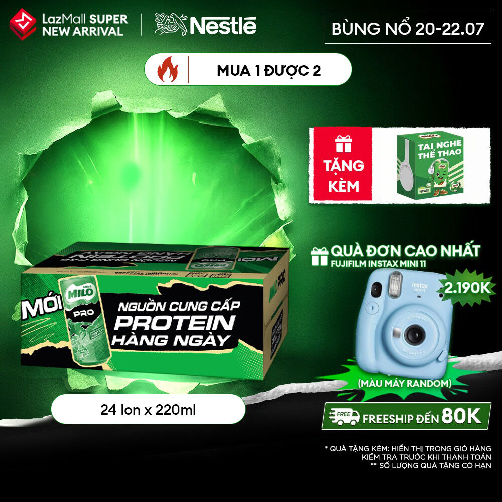 Sữa Lúa Mạch Nestle Milo Pro Lon 4(6x220ml)