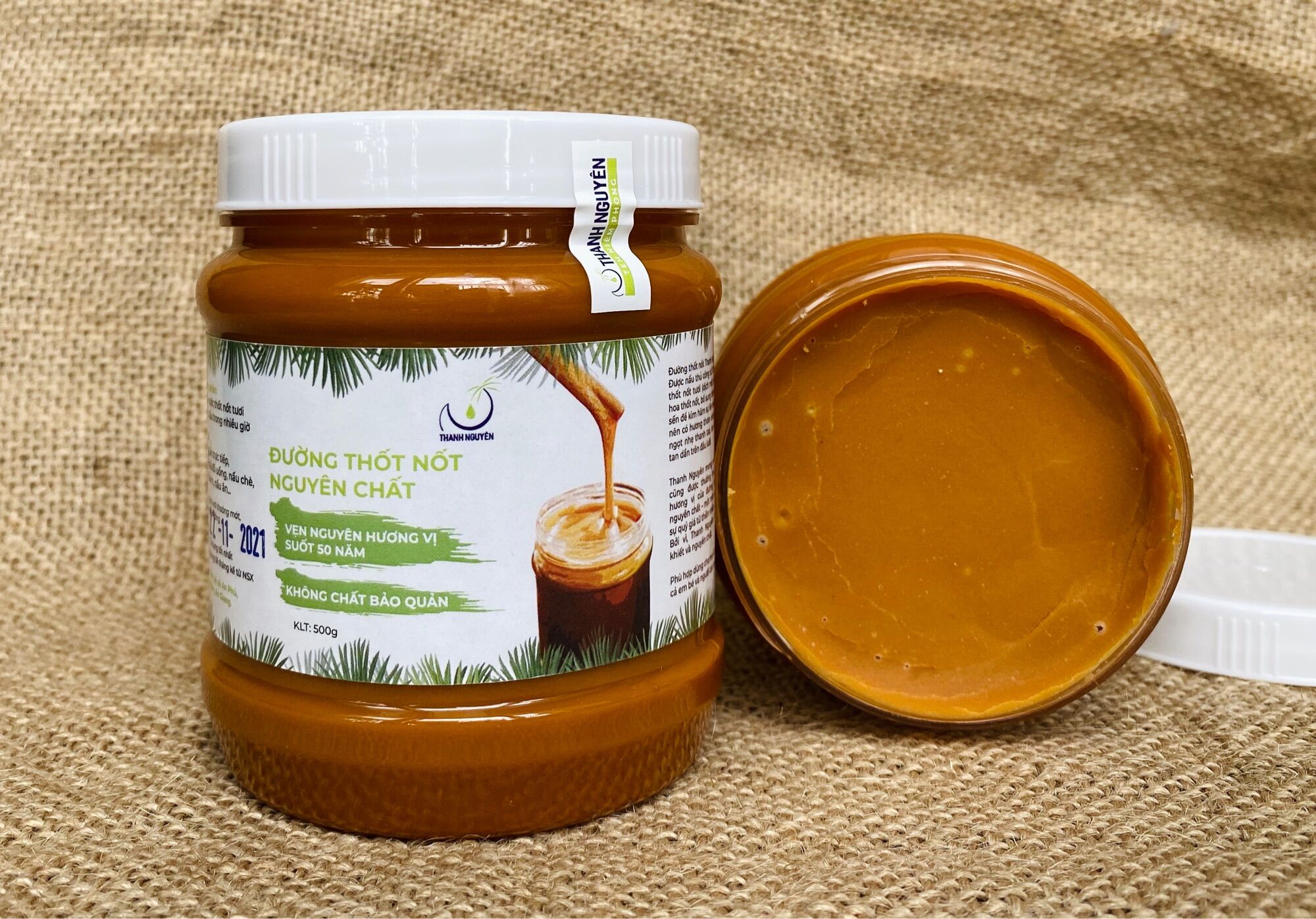 Đường thốt nốt nguyên chất hũ 500g